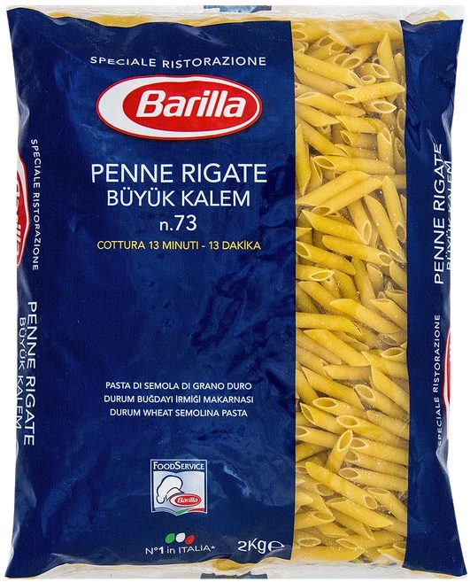 Barilla Penne Rigate büyük kalem makarna 2 kg