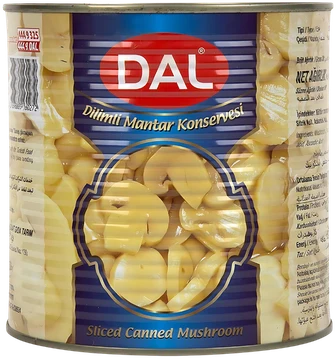 Dal dilimli mantar konservesi 3 kg