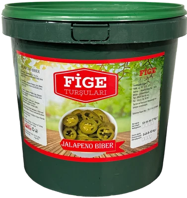 Fige jalapeno biber turşusu 5 kg kova