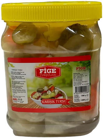 Fige karışık turşu büyük kavanoz