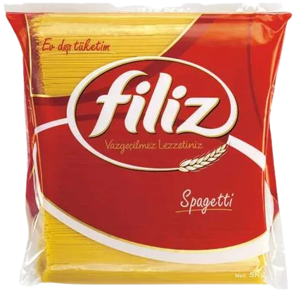 Filiz spagetti makarna 5 kg, toptan makarna
