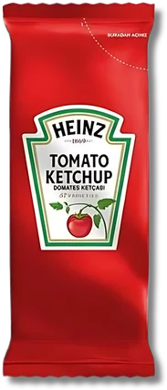 Heinz ketçap porsiyonluk paket