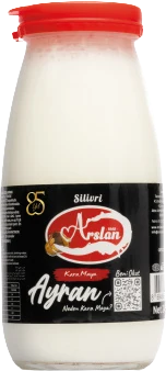 Silivri Arslan Kara Maya ayran 245 ml cam şişe, toptan ayran