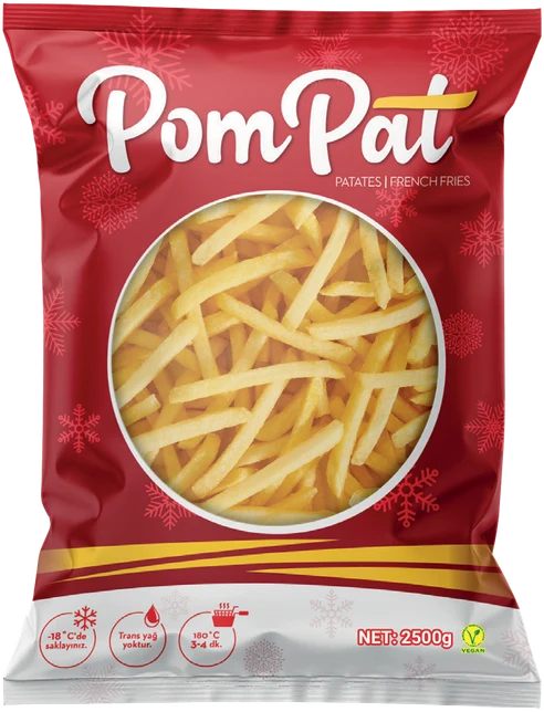 PomPat 9×9 dondurulmuş patates 2500 g