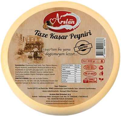 Arslan gurme taze kaşar peyniri