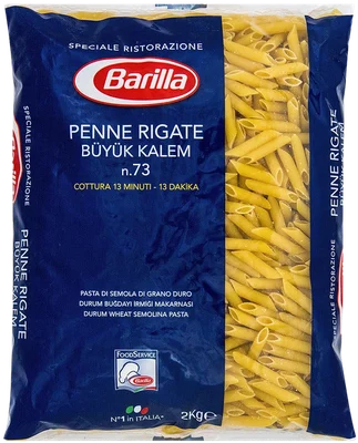 Barilla Penne Rigate büyük kalem makarna 2 kg