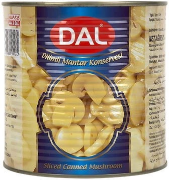 Dal dilimli mantar konservesi 3 kg