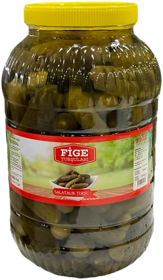 Fige dilimli salatalık turşusu kavanoz