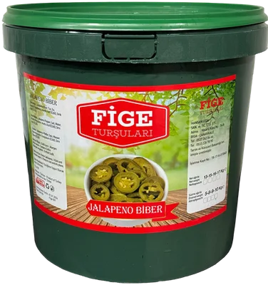 Fige jalapeno biber turşusu 5 kg kova