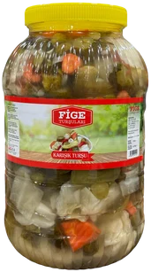 Fige karışık turşu cam kavanoz 2300 g