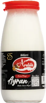 Silivri Arslan Kara Maya ayran 245 ml cam şişe, toptan ayran