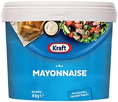 Kraft mayonnaise 8 kg kova, toptan mayonez