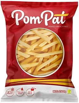 PomPat dondurulmuş parmak patates 2500 g