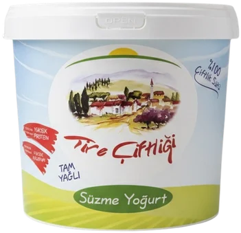 Tire Çiftliği tam yağlı süzme yoğurt 5 kg
